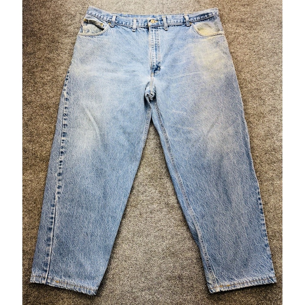 Vintage Carhartt Men's 46x30 B17 DST Relaxed Fit Denim Jeans Made in USA